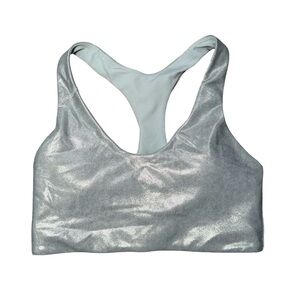 Silver Sparkle Old Navy Sports Bra